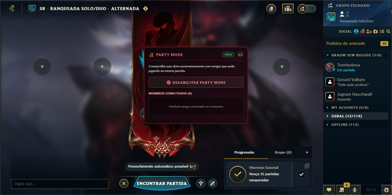 Party Mode com Amigos